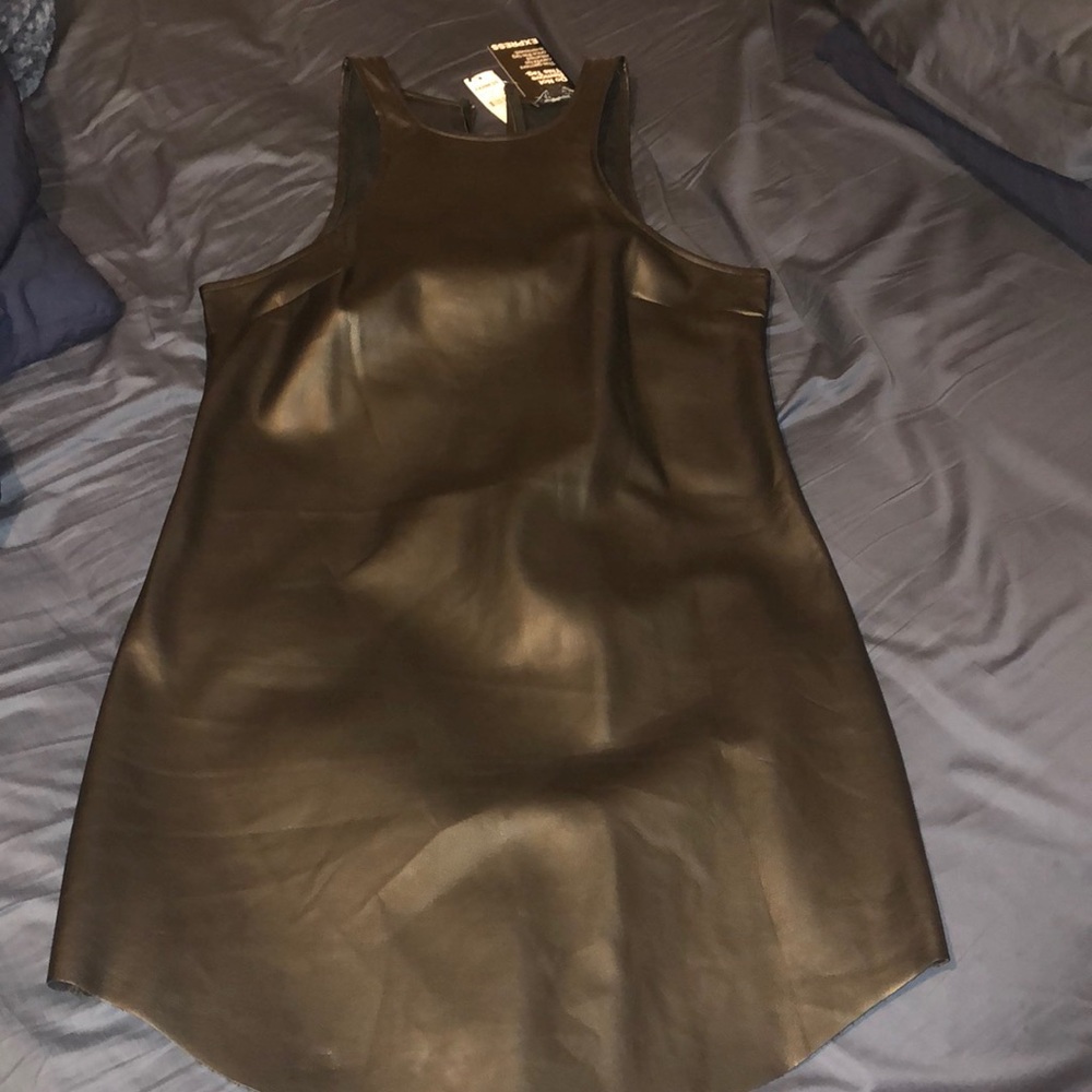 EXPRESS Faux leather dress NWT